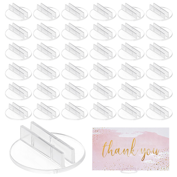 PandaHall Transparent Plastic Card Holder, Flat Round, 2x0.55cm, Slot: 2.2mm, about 200pcs/box Plastic Flat Round Clear
PandaHall Transparent Plastic Card Holder, Flat Round, 2x0.55cm, Slot: 2.2mm, about 200pcs/box Plastic Flat Round Clear