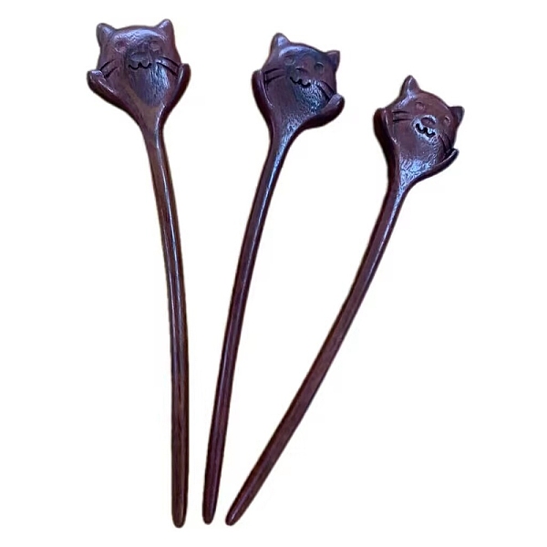 PandaHall Wood Hair Sticks, Hair Accessories for Woman, Cat Shape, 180~200mm Wood Cat Shape
PandaHall Wood Hair Sticks, Hair Accessories for Woman, Cat Shape, 180~200mm Wood Cat Shape