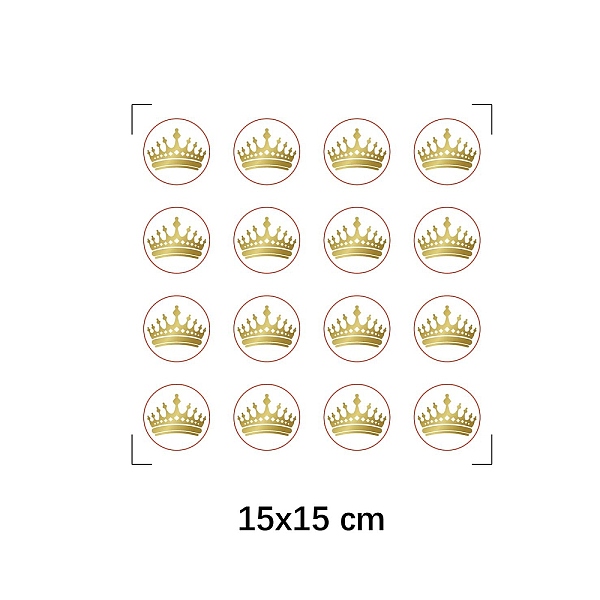 PandaHall 8 Sheets Plastic Waterproof Self-Adhesive Picture Stickers, Round Dot Cartoon Decals for Kid's Art Craft, Crown, 150x150mm...
PandaHall 8 Sheets Plastic Waterproof Self-Adhesive Picture Stickers, Round Dot Cartoon Decals for Kid's Art Craft, Crown, 150x150mm...