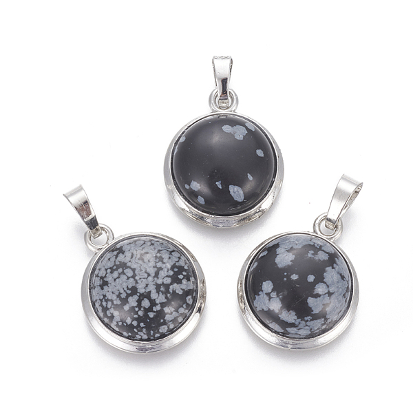 PandaHall Natural Green Aventurine Pendants, with Brass Findings, Half Round, Platinum, 23~24x19~20x8~10mm, Hole: 8x5mm Snowflake Obsidian...
PandaHall Natural Green Aventurine Pendants, with Brass Findings, Half Round, Platinum, 23~24x19~20x8~10mm, Hole: 8x5mm Snowflake Obsidian...