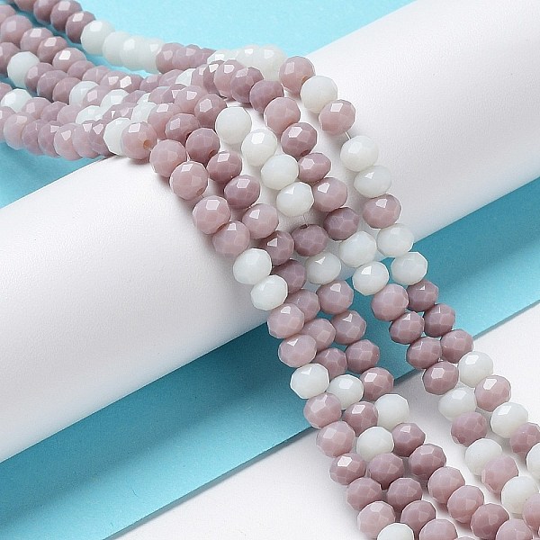 PandaHall Glass Beads Strands, Faceted, Rondelle, Thistle, 4~4.5x3.5mm, Hole: 1mm, about 113~115pcs/strand, 41~42cm Glass Rondelle Purple
PandaHall Glass Beads Strands, Faceted, Rondelle, Thistle, 4~4.5x3.5mm, Hole: 1mm, about 113~115pcs/strand, 41~42cm Glass Rondelle Purple