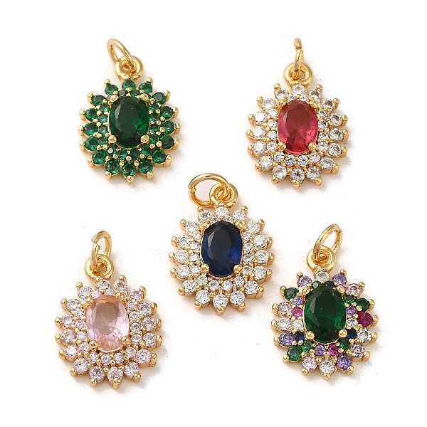 PandaHall Brass Micro Pave Cubic Zirconia Pendants, Real 18K Gold Plated, Oval, 17.5x13x5mm, Hole: 3mm Brass+Cubic Zirconia Oval Multicolor
PandaHall Brass Micro Pave Cubic Zirconia Pendants, Real 18K Gold Plated, Oval, 17.5x13x5mm, Hole: 3mm Brass+Cubic Zirconia Oval Multicolor