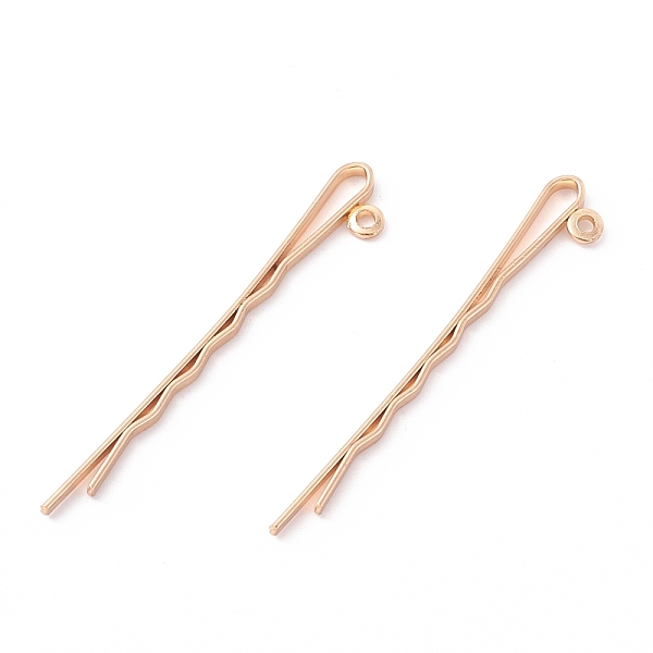 PandaHall Iron Hair Bobby Pin Findings, with Loop, Light Gold, 55.5x2.3x8.5mm, Hole: 1.6mm Iron
PandaHall Iron Hair Bobby Pin Findings, with Loop, Light Gold, 55.5x2.3x8.5mm, Hole: 1.6mm Iron
