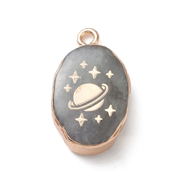 PandaHall Natural Labradorite Pendants, Oval Charms with Golden Brass Edge, 22x13x3~5.5mm, Hole: 1.8mm Labradorite Oval Gray
PandaHall Natural Labradorite Pendants, Oval Charms with Golden Brass Edge, 22x13x3~5.5mm, Hole: 1.8mm Labradorite Oval Gray
