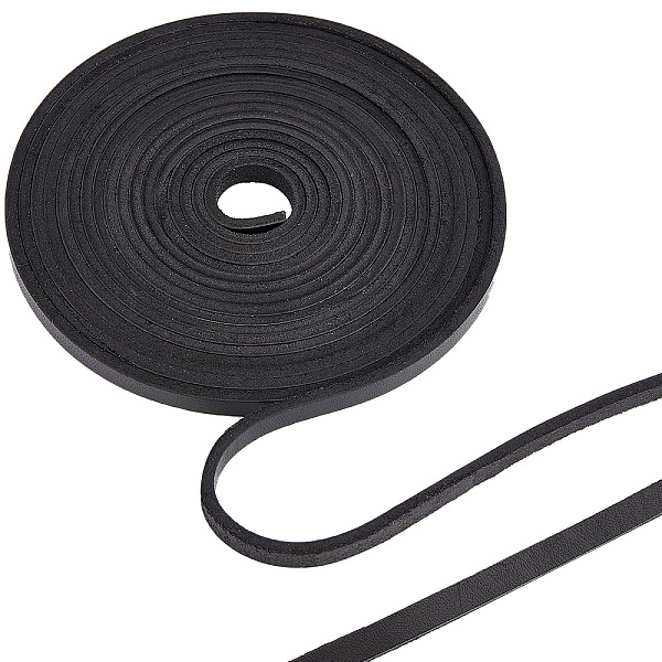 PandaHall Gorgecraft Flat Cowhide Leather Cord, for Jewelry Making, Black, 8x4mm Cowhide Flat Black
PandaHall Gorgecraft Flat Cowhide Leather Cord, for Jewelry Making, Black, 8x4mm Cowhide Flat Black