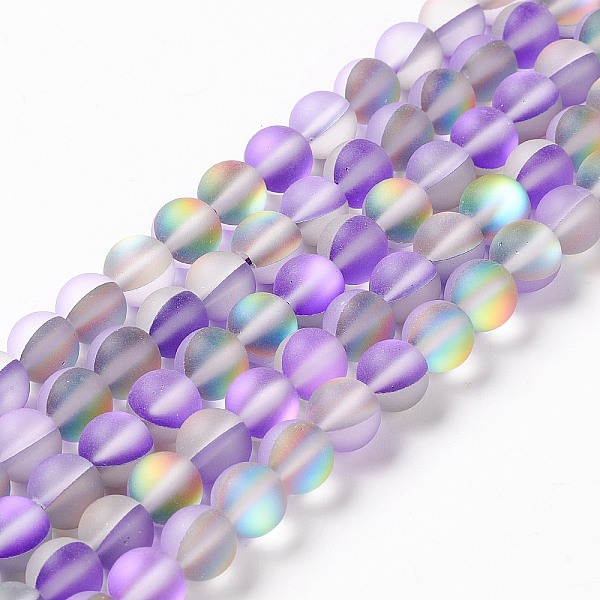 PandaHall Synthetic Moonstone Beads Strands, Frosted, Round, Dark Violet, 8mm, Hole: 1mm, about 43~47pcs/strand, 14.37''~15.08''...
PandaHall Synthetic Moonstone Beads Strands, Frosted, Round, Dark Violet, 8mm, Hole: 1mm, about 43~47pcs/strand, 14.37''~15.08''...