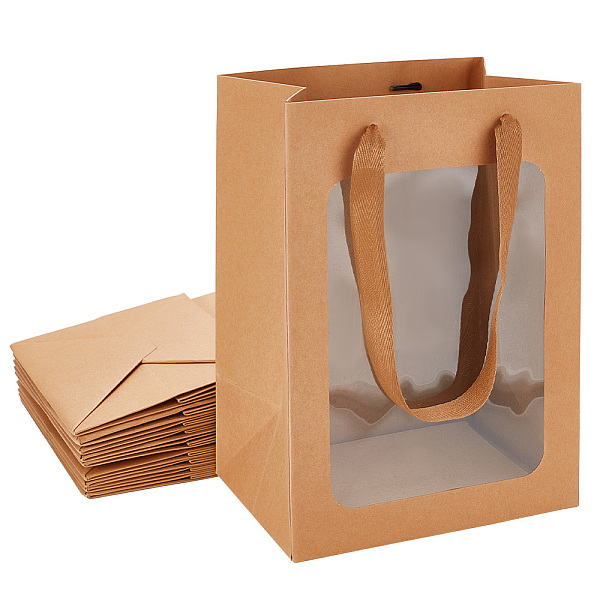 PandaHall BENECREAT 10 Packs Brown Kraft Paper Gift Bags with Window 25x18x13cm Paper Shopping Bags Retail Bags for Party Favor Storage...
PandaHall BENECREAT 10 Packs Brown Kraft Paper Gift Bags with Window 25x18x13cm Paper Shopping Bags Retail Bags for Party Favor Storage...