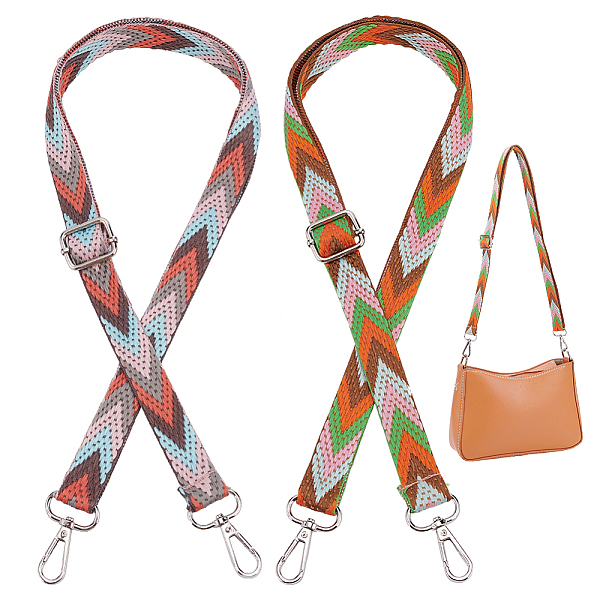 PandaHall WADORN 2 Colors Purse Shoulder Straps, 54 Inch Adjustable Crossbody Straps Replacement Arrow Pattern Polyester Webbing Bag Straps..., Multicolor
PandaHall WADORN 2 Colors Purse Shoulder Straps, 54 Inch Adjustable Crossbody Straps Replacement Arrow Pattern Polyester Webbing Bag Straps..., Multicolor