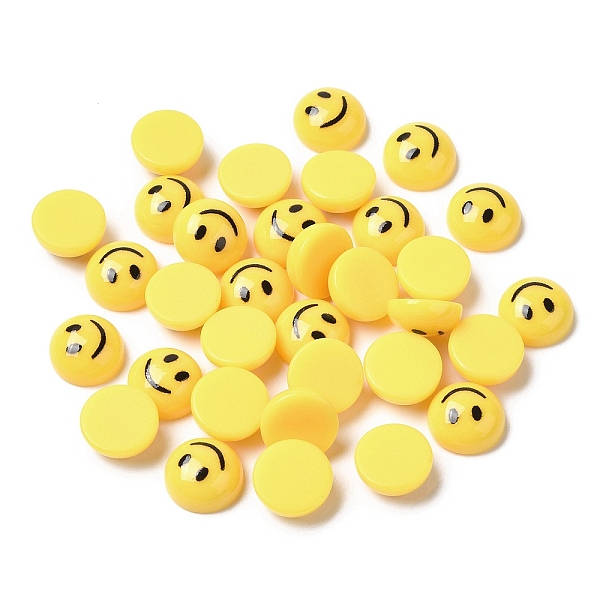 PandaHall Opaque Resin Cabochons, Half Round with Smile Face, Yellow, 10x4.5mm Resin Half Round Yellow
PandaHall Opaque Resin Cabochons, Half Round with Smile Face, Yellow, 10x4.5mm Resin Half Round Yellow