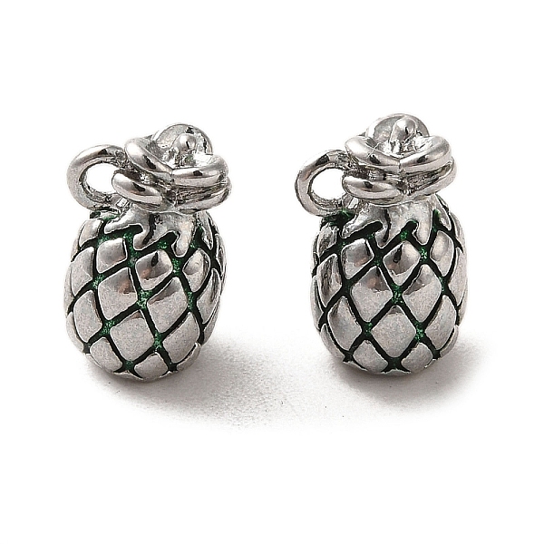 PandaHall Brass Enamel Charms, Pineapple Charms, Real Platinum Plated, 11.5x7.5x7mm, Hole: 1.2mm Brass+Enamel Pineapple Green
PandaHall Brass Enamel Charms, Pineapple Charms, Real Platinum Plated, 11.5x7.5x7mm, Hole: 1.2mm Brass+Enamel Pineapple Green
