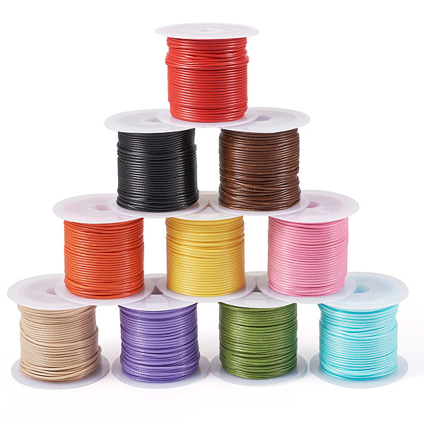PandaHall 10 Rolls 10 Colors Waxed Polyester Cords, Round, Mixed Color, 1mm, about 10.94 Yards(10m)/Bag, 1 roll/color Waxed Polyester Cord..., Multicolor
PandaHall 10 Rolls 10 Colors Waxed Polyester Cords, Round, Mixed Color, 1mm, about 10.94 Yards(10m)/Bag, 1 roll/color Waxed Polyester Cord..., Multicolor