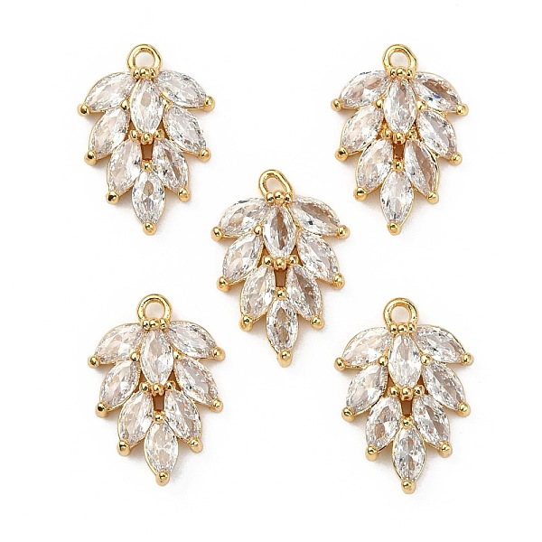 PandaHall Brass Micro Pave Cubic Zirconia Pendants, Nickel Free, Leaf, Clear, Real 18K Gold Plated, 15.5x11.5x4mm, Hole: 1.2mm Brass+Cubic...
PandaHall Brass Micro Pave Cubic Zirconia Pendants, Nickel Free, Leaf, Clear, Real 18K Gold Plated, 15.5x11.5x4mm, Hole: 1.2mm Brass+Cubic...