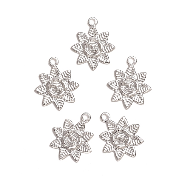PandaHall 304 Stainless Steel Pendants, Flower, Stainless Steel Color, 20.5x17x1mm, Hole: 2mm 304 Stainless Steel Flower
PandaHall 304 Stainless Steel Pendants, Flower, Stainless Steel Color, 20.5x17x1mm, Hole: 2mm 304 Stainless Steel Flower