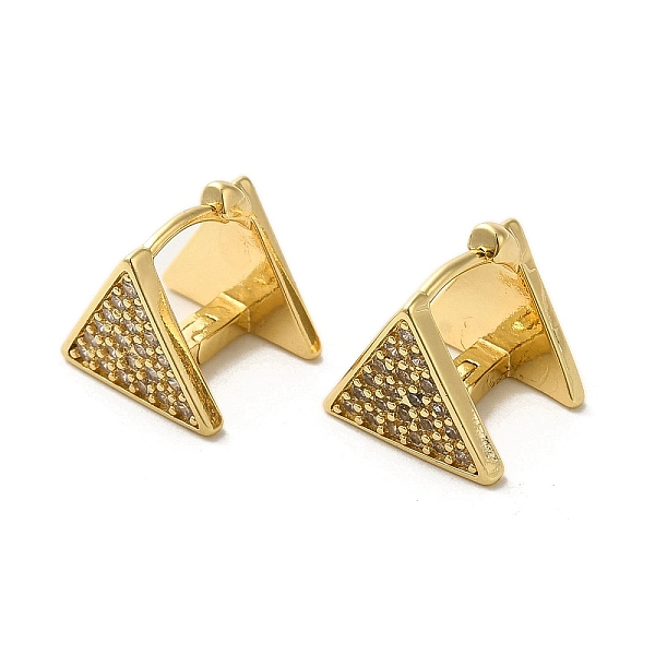 PandaHall Golden Brass Micro Pave Cubic Zirconia Hoop Earrings, Triangle, 11x12mm Cubic Zirconia Triangle
PandaHall Golden Brass Micro Pave Cubic Zirconia Hoop Earrings, Triangle, 11x12mm Cubic Zirconia Triangle