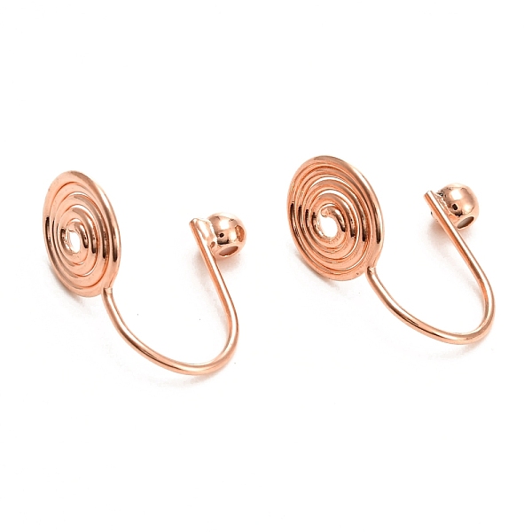 PandaHall Brass Clip-on Earring Converters Findings, with Spiral Pad and Round Rubber Ear Nuts, for Non-pierced Ears, Rose Gold, 14x8mm...
PandaHall Brass Clip-on Earring Converters Findings, with Spiral Pad and Round Rubber Ear Nuts, for Non-pierced Ears, Rose Gold, 14x8mm...