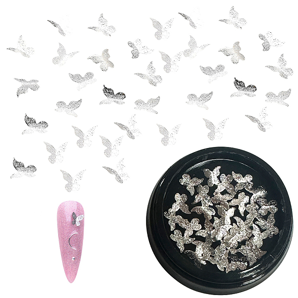 PandaHall Brass Cabochons, Nail Art Decoration Accessories, Butterfly, Platinum, 4.5x4.5x1.5mm, 30pcs/box Brass Butterfly
PandaHall Brass Cabochons, Nail Art Decoration Accessories, Butterfly, Platinum, 4.5x4.5x1.5mm, 30pcs/box Brass Butterfly