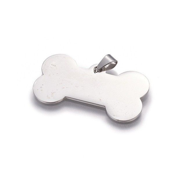 PandaHall 304 Stainless Steel Pendants, Bone, Stainless Steel Color, 22x40x1mm, Hole: 3x6mm 304 Stainless Steel Others
PandaHall 304 Stainless Steel Pendants, Bone, Stainless Steel Color, 22x40x1mm, Hole: 3x6mm 304 Stainless Steel Others