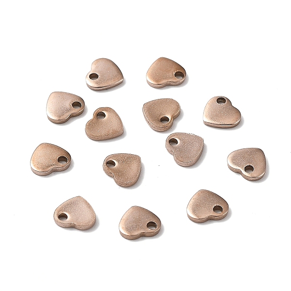 PandaHall 304 Stainless Steel Charms, Stamping Blank Tag, Heart, Rose Gold, 5x6x1mm, Hole: 1mm 304 Stainless Steel Heart
PandaHall 304 Stainless Steel Charms, Stamping Blank Tag, Heart, Rose Gold, 5x6x1mm, Hole: 1mm 304 Stainless Steel Heart