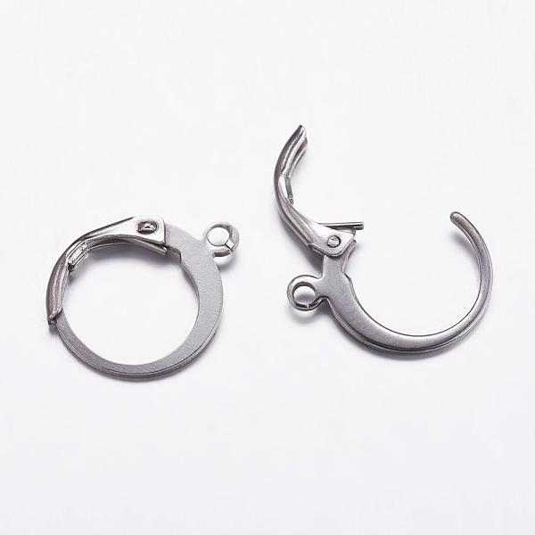 PandaHall 304 Stainless Steel Hoop Earrings, Leverback Hoop Earrings, with Loop, Stainless Steel Color, 14.5x12x2mm, Hole: 1mm, pin: 0.9mm...
PandaHall 304 Stainless Steel Hoop Earrings, Leverback Hoop Earrings, with Loop, Stainless Steel Color, 14.5x12x2mm, Hole: 1mm, pin: 0.9mm...