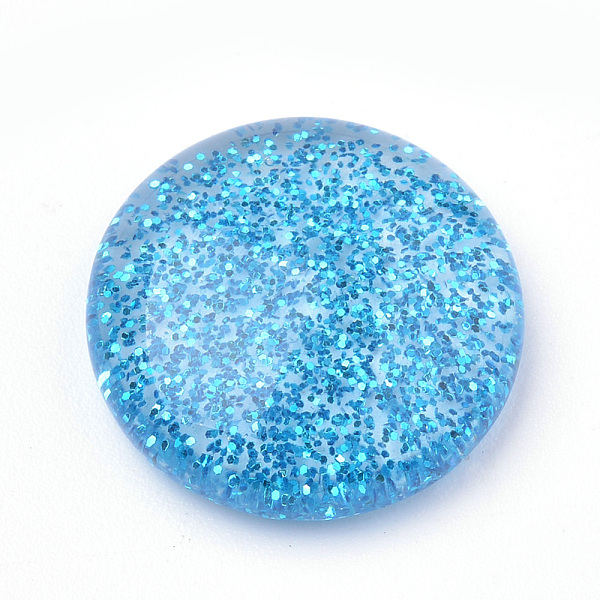 PandaHall Resin Cabochons, with Glitter Powder, Dome/Half Round, Deep Sky Blue, 16x5mm Resin Half Round Blue
PandaHall Resin Cabochons, with Glitter Powder, Dome/Half Round, Deep Sky Blue, 16x5mm Resin Half Round Blue