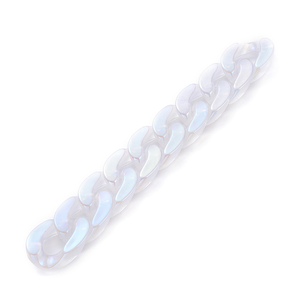 PandaHall Handmade Acrylic Curb Chains, Twisted Chain, Ghost White, Link: 30x21x6mm, about 39.37 inch(1m)/strand Acrylic White
PandaHall Handmade Acrylic Curb Chains, Twisted Chain, Ghost White, Link: 30x21x6mm, about 39.37 inch(1m)/strand Acrylic White