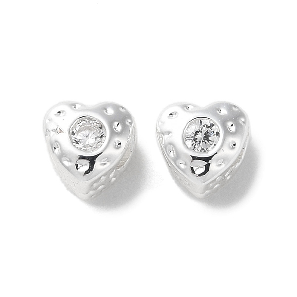 PandaHall Valentine's Day Brass Micro Pave Cubic Zirconia Beads, Heart, Clear, 4.5x5x4.5mm, Hole: 2mm Brass+Cubic Zirconia Heart Clear
PandaHall Valentine's Day Brass Micro Pave Cubic Zirconia Beads, Heart, Clear, 4.5x5x4.5mm, Hole: 2mm Brass+Cubic Zirconia Heart Clear