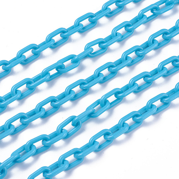 PandaHall ABS Plastic Cable Chains, Oval, Deep Sky Blue, 13.5~14x8x2mm, 14.9 inch~15.35 inch(38~39cm)/strand Plastic Blue
PandaHall ABS Plastic Cable Chains, Oval, Deep Sky Blue, 13.5~14x8x2mm, 14.9 inch~15.35 inch(38~39cm)/strand Plastic Blue