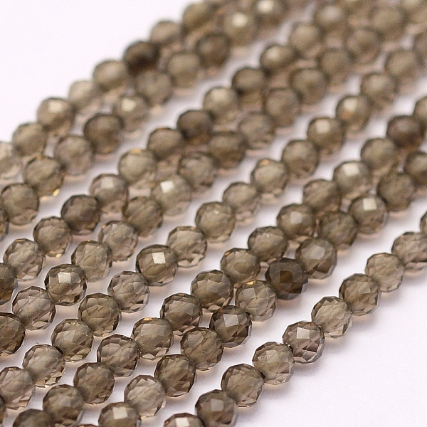 PandaHall Natural Smoky Quartz Beads Strands, Dyed & Heated, Faceted, Round, 3mm, Hole: 0.5mm, about 132pcs/strand, 15.7 inch(40cm) Smoky..., Gray
PandaHall Natural Smoky Quartz Beads Strands, Dyed & Heated, Faceted, Round, 3mm, Hole: 0.5mm, about 132pcs/strand, 15.7 inch(40cm) Smoky..., Gray