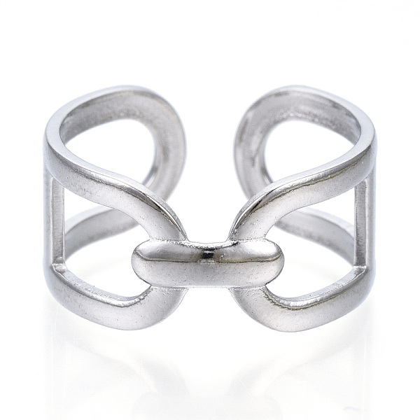 PandaHall 304 Stainless Steel Oval Open Cuff Ring, Hollow Chunky Ring for Women, Stainless Steel Color, US Size 6 1/2(16.9mm) 304 Stainless...
PandaHall 304 Stainless Steel Oval Open Cuff Ring, Hollow Chunky Ring for Women, Stainless Steel Color, US Size 6 1/2(16.9mm) 304 Stainless...