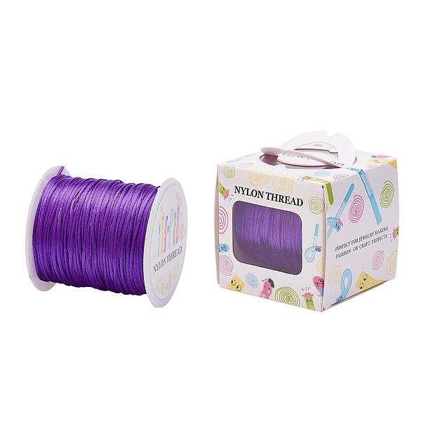 PandaHall Nylon Thread, Rattail Satin Cord, Mauve, 1.0mm, about 76.55 yards(70m)/roll Nylon Purple
PandaHall Nylon Thread, Rattail Satin Cord, Mauve, 1.0mm, about 76.55 yards(70m)/roll Nylon Purple