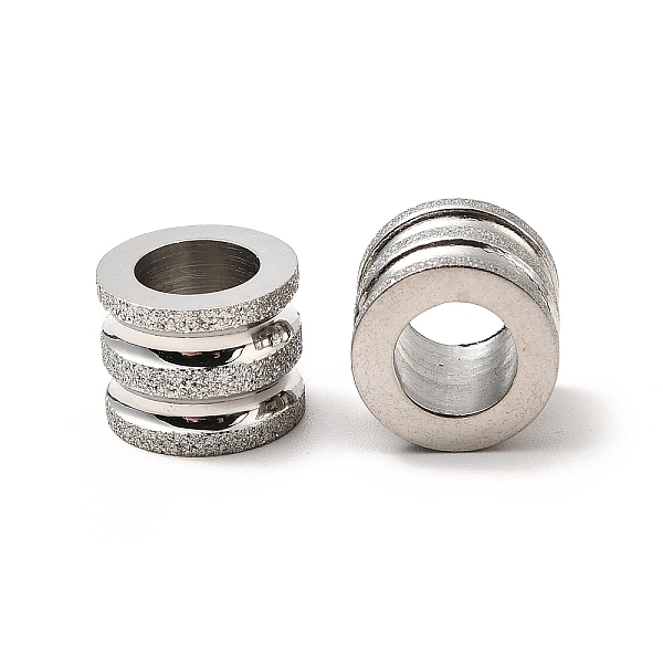 PandaHall Stainless Steel Textured Beads, Large Hole Column Grooved Beads, Stainless Steel Color, 8x10mm, Hole: 6mm Stainless Steel Column
PandaHall Stainless Steel Textured Beads, Large Hole Column Grooved Beads, Stainless Steel Color, 8x10mm, Hole: 6mm Stainless Steel Column