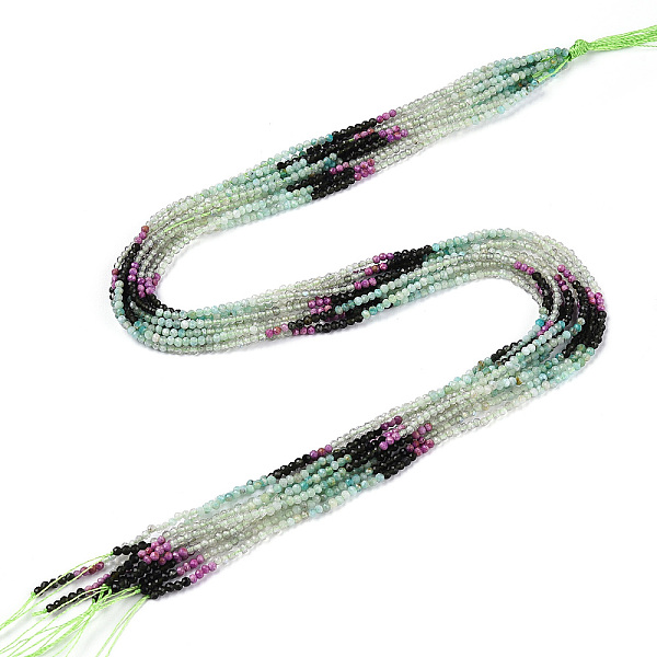 PandaHall Natural Mixed Gemstone Beads Strands, Round Beads, Faceted, 2~2.5x2~2.5mm, Hole: 0.5mm, about 190~196pcs/strand, 15.35''~15.75''...
PandaHall Natural Mixed Gemstone Beads Strands, Round Beads, Faceted, 2~2.5x2~2.5mm, Hole: 0.5mm, about 190~196pcs/strand, 15.35''~15.75''...