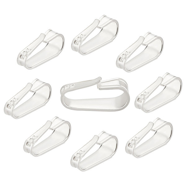 PandaHall CREATCABIN 12Pcs 925 Sterling Silver Snap on Bails, with 925 Stamp, Silver, 8x4x2.5mm, Hole: 2.5x6.5mm Sterling Silver
PandaHall CREATCABIN 12Pcs 925 Sterling Silver Snap on Bails, with 925 Stamp, Silver, 8x4x2.5mm, Hole: 2.5x6.5mm Sterling Silver