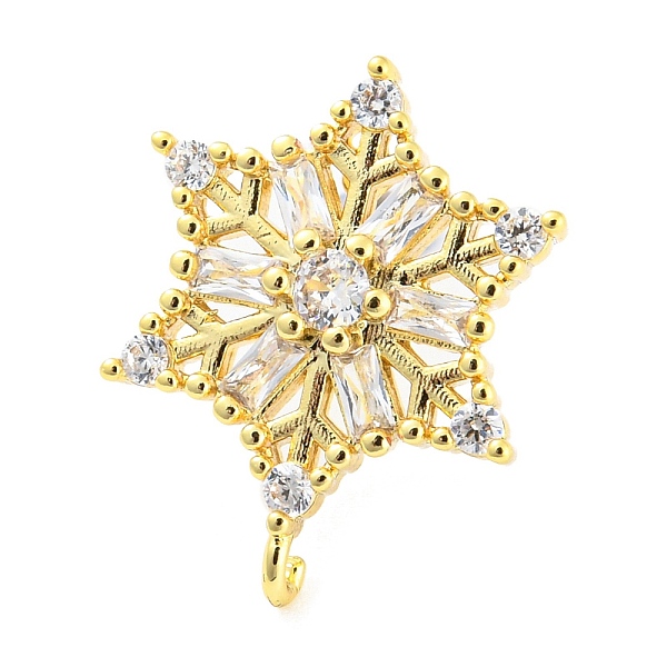 PandaHall Snowflake Shape Brass Stud Earring Findings, with Clear Cubic Zirconia, with Vertical Loops, Real 18K Gold Plated, 18.5x14mm, Hole...
PandaHall Snowflake Shape Brass Stud Earring Findings, with Clear Cubic Zirconia, with Vertical Loops, Real 18K Gold Plated, 18.5x14mm, Hole...