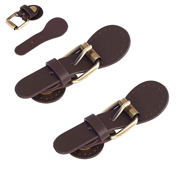 PandaHall Cowhide Leather Sew on Bag Roller Buckles, Purse Tab Closure, with Brass Findings, Coconut Brown, 9.5x3.2x1.5cm Cowhide
PandaHall Cowhide Leather Sew on Bag Roller Buckles, Purse Tab Closure, with Brass Findings, Coconut Brown, 9.5x3.2x1.5cm Cowhide