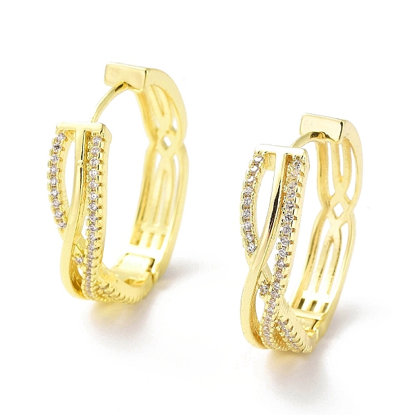 PandaHall Clear Cubic Zirconia Criss Cross Hoop Earrings, Brass Jewelry for Women, Real 18K Gold Plated, 25x26.5x6.5mm, Pin: 0.7mm Cubic...
PandaHall Clear Cubic Zirconia Criss Cross Hoop Earrings, Brass Jewelry for Women, Real 18K Gold Plated, 25x26.5x6.5mm, Pin: 0.7mm Cubic...