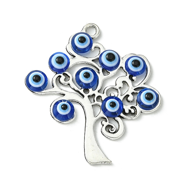 PandaHall Blue Evil Eye Alloy Pendants, Lucky Eye Charms, Antique Silver, Tree, 41x37x4mm, Hole: 2.3mm Alloy+Resin Tree Blue
PandaHall Blue Evil Eye Alloy Pendants, Lucky Eye Charms, Antique Silver, Tree, 41x37x4mm, Hole: 2.3mm Alloy+Resin Tree Blue