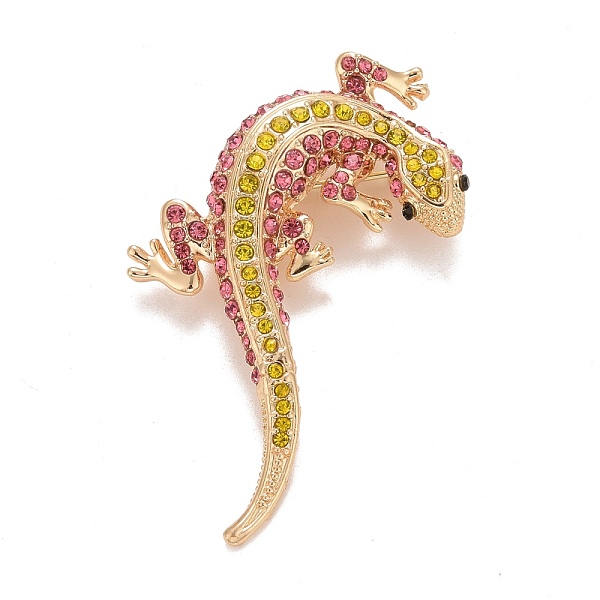 PandaHall Rhinestone Lizard Badge, Animal Alloy Lapel Pin for Backpack Clothes, Golden, Light Rose, 56x37x6.5mm, Pin:0.7mm Alloy+Rhinestone..., Pink
PandaHall Rhinestone Lizard Badge, Animal Alloy Lapel Pin for Backpack Clothes, Golden, Light Rose, 56x37x6.5mm, Pin:0.7mm Alloy+Rhinestone..., Pink