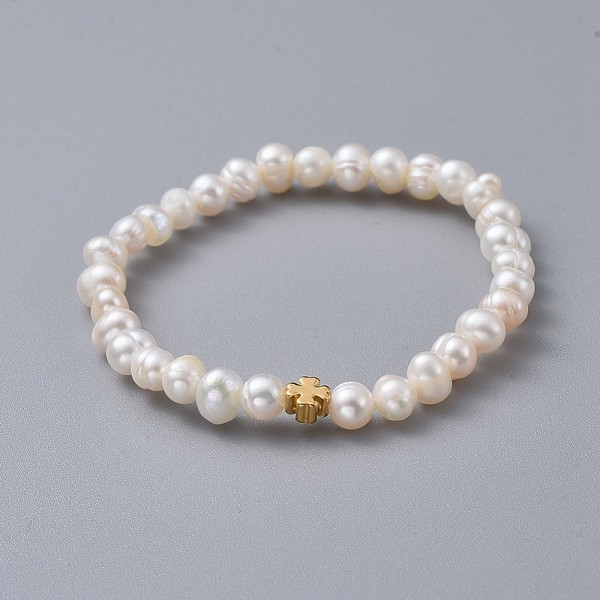 PandaHall Stretch Kids Bracelets, with Brass Beads, Grade A Natural Freshwater Pearl Beads and Burlap Packing Pouches Drawstring Bags..., White
PandaHall Stretch Kids Bracelets, with Brass Beads, Grade A Natural Freshwater Pearl Beads and Burlap Packing Pouches Drawstring Bags..., White