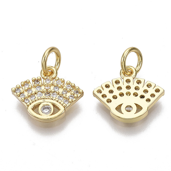 PandaHall Brass Micro Pave Cubic Zirconia Charms, with Jump Rings, Nickel Free, Eye, Clear, Real 16K Gold Plated, 10.5x12x2mm, Hole: 3mm...
PandaHall Brass Micro Pave Cubic Zirconia Charms, with Jump Rings, Nickel Free, Eye, Clear, Real 16K Gold Plated, 10.5x12x2mm, Hole: 3mm...