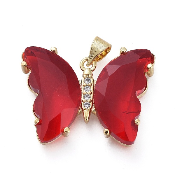 PandaHall Brass Micro Pave Clear Cubic Zirconia Pendants, with Glass, Butterfly, Golden, Red, 20x26.5x5mm Brass+Glass Butterfly Red
PandaHall Brass Micro Pave Clear Cubic Zirconia Pendants, with Glass, Butterfly, Golden, Red, 20x26.5x5mm Brass+Glass Butterfly Red