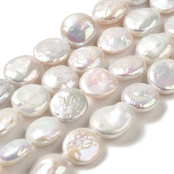 PandaHall Natural Baroque Pearl Keshi Pearl Beads Strands, Cultured Freshwater Pearl, Button, Grade 3A+, Old Lace, 12~13x5~8mm, Hole: 0.6mm...
PandaHall Natural Baroque Pearl Keshi Pearl Beads Strands, Cultured Freshwater Pearl, Button, Grade 3A+, Old Lace, 12~13x5~8mm, Hole: 0.6mm...