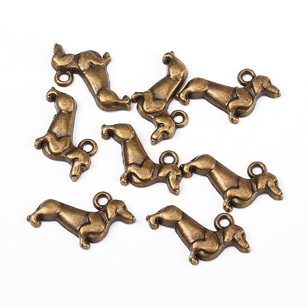 PandaHall Tibetan Style Alloy Pendants, for Jewelry Making, Dog, Antique Bronze, 13x20.5x2.5mm, Hole: 1.5mm Alloy Dog
PandaHall Tibetan Style Alloy Pendants, for Jewelry Making, Dog, Antique Bronze, 13x20.5x2.5mm, Hole: 1.5mm Alloy Dog