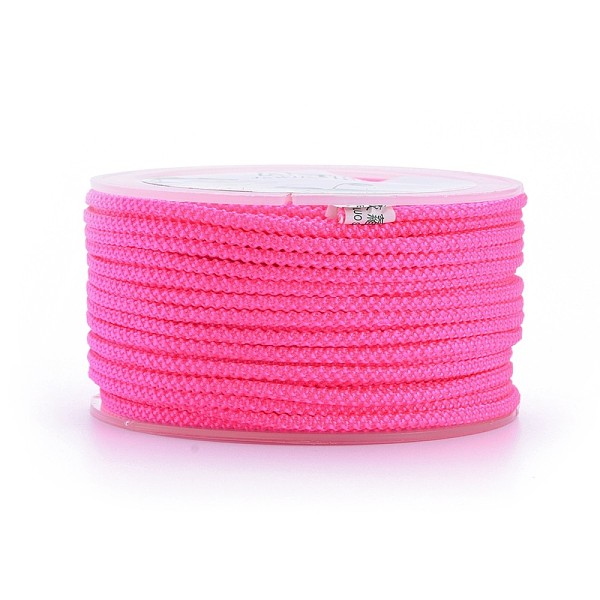 PandaHall Polyester Braided Cord, Deep Pink, 2mm, about 16.4 yards(15m)/roll Polyester Pink
PandaHall Polyester Braided Cord, Deep Pink, 2mm, about 16.4 yards(15m)/roll Polyester Pink