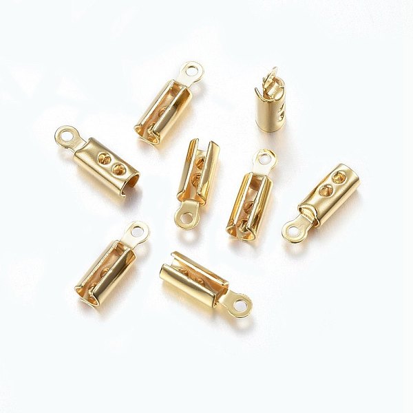 PandaHall 304 Stainless Steel Folding Crimp Ends, Fold Over Crimp Cord Ends, Golden, 10x3x2.5mm, Hole: 1mm, Inner Diameter: 2x2.5mm 304...
PandaHall 304 Stainless Steel Folding Crimp Ends, Fold Over Crimp Cord Ends, Golden, 10x3x2.5mm, Hole: 1mm, Inner Diameter: 2x2.5mm 304...