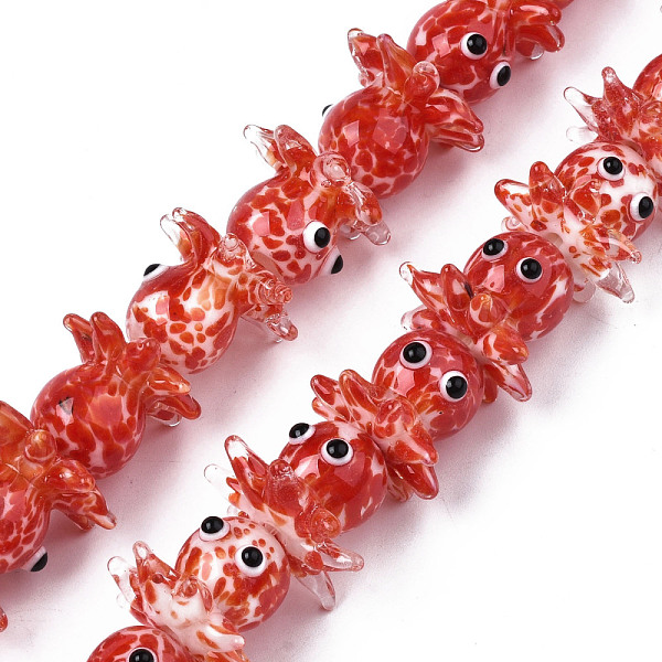 PandaHall Handmade Bumpy Lampwork Beads Strands, Octopus, Red, 15~20x22~24x22~24mm, Hole: 1.6mm, about 30pcs/strand, 17.72 inch~21.65 inch...
PandaHall Handmade Bumpy Lampwork Beads Strands, Octopus, Red, 15~20x22~24x22~24mm, Hole: 1.6mm, about 30pcs/strand, 17.72 inch~21.65 inch...