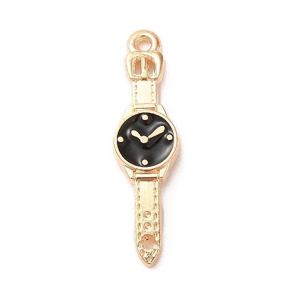 PandaHall Alloy Enamel Pendants, Light Gold, Watch Charm, Black, 24x6x2.5mm, Hole: 1mm Alloy+Enamel Others Black
PandaHall Alloy Enamel Pendants, Light Gold, Watch Charm, Black, 24x6x2.5mm, Hole: 1mm Alloy+Enamel Others Black