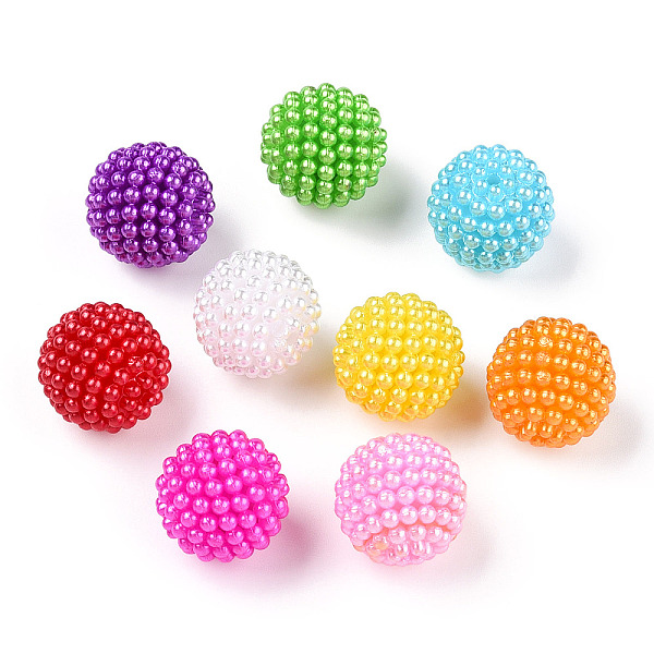 PandaHall ABS Plastic Beads, Round, Waxberry Shape, Mixed Color, 19x19mm, Hole: 1.8mm ABS Plastic Round Multicolor
PandaHall ABS Plastic Beads, Round, Waxberry Shape, Mixed Color, 19x19mm, Hole: 1.8mm ABS Plastic Round Multicolor