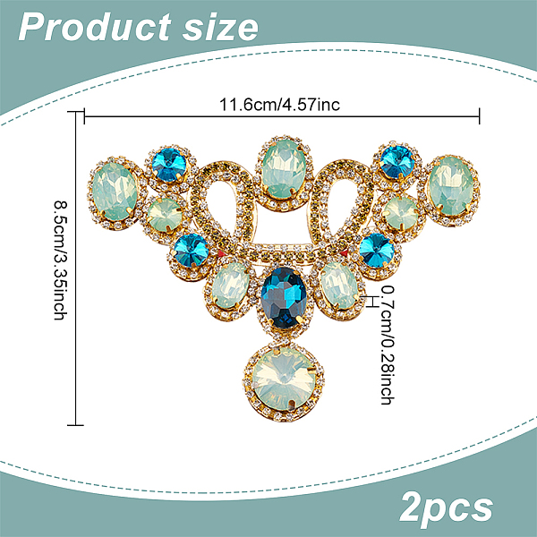 PandaHall 2Pcs Self Adhesive Glass Rhinestone Appliques, Costume Accessories, Flower, Chrysolite, 85x116x7mm Plastic Green
PandaHall 2Pcs Self Adhesive Glass Rhinestone Appliques, Costume Accessories, Flower, Chrysolite, 85x116x7mm Plastic Green