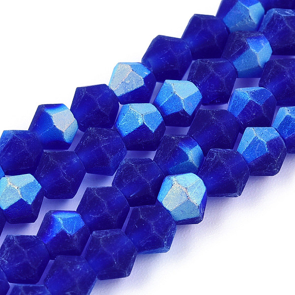 PandaHall Imitate Austrian Crystal Bicone Frosted Glass Beads Strands, Grade AA, Faceted, Dark Blue, 2x2.5mm, Hole: 0.7mm, about...
PandaHall Imitate Austrian Crystal Bicone Frosted Glass Beads Strands, Grade AA, Faceted, Dark Blue, 2x2.5mm, Hole: 0.7mm, about...